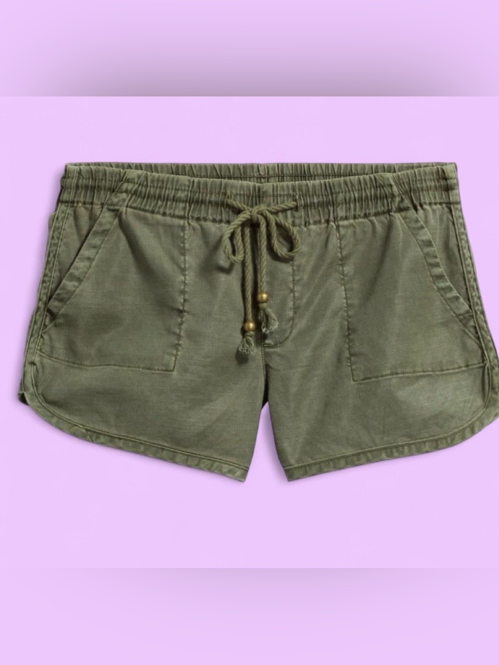 Level 99 Olive Drawstring Women’s Shorts